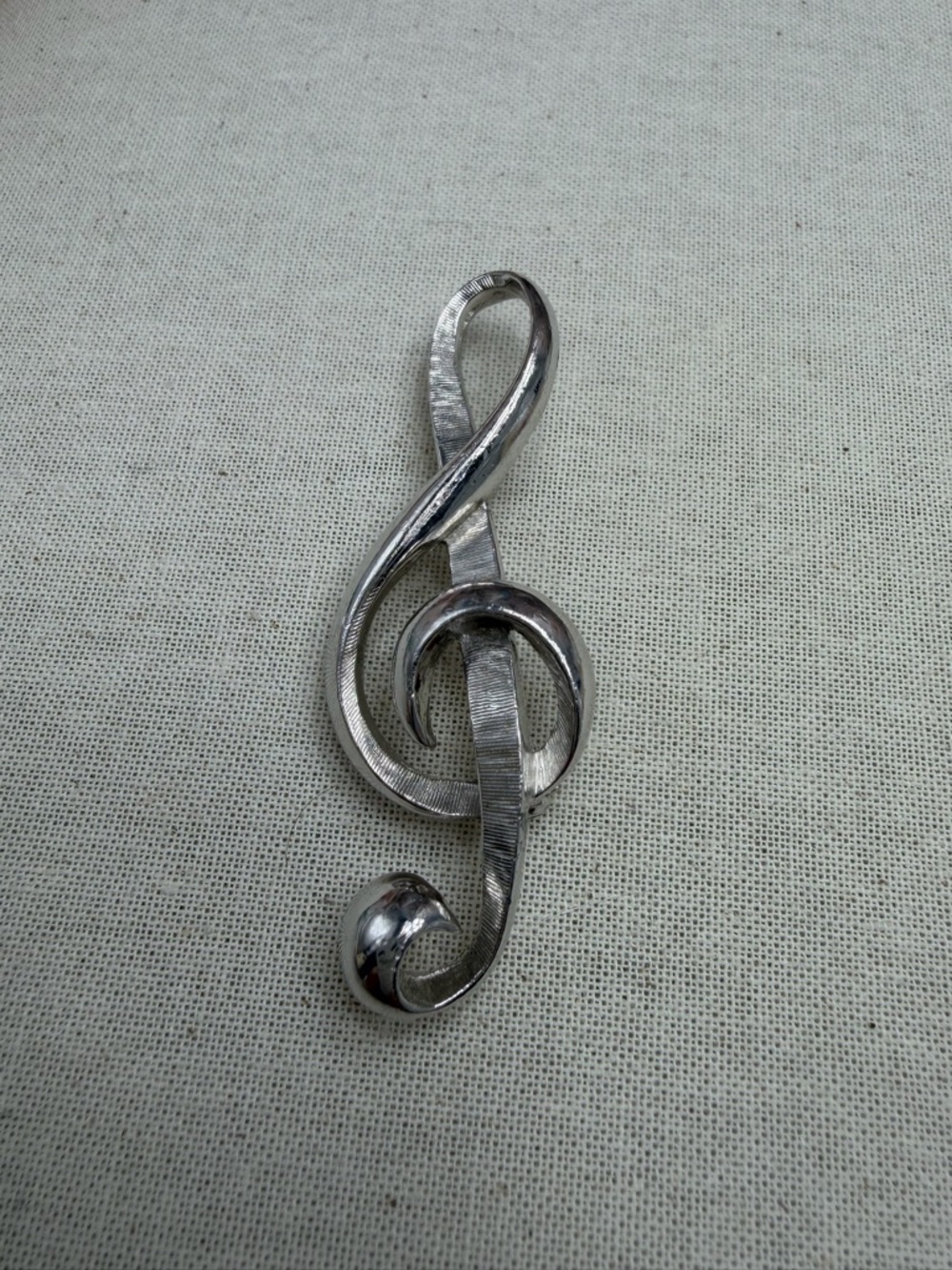 Vintage Avon of Belleville Silver Treble Clef Brooch -Marcel Boucher #49SB